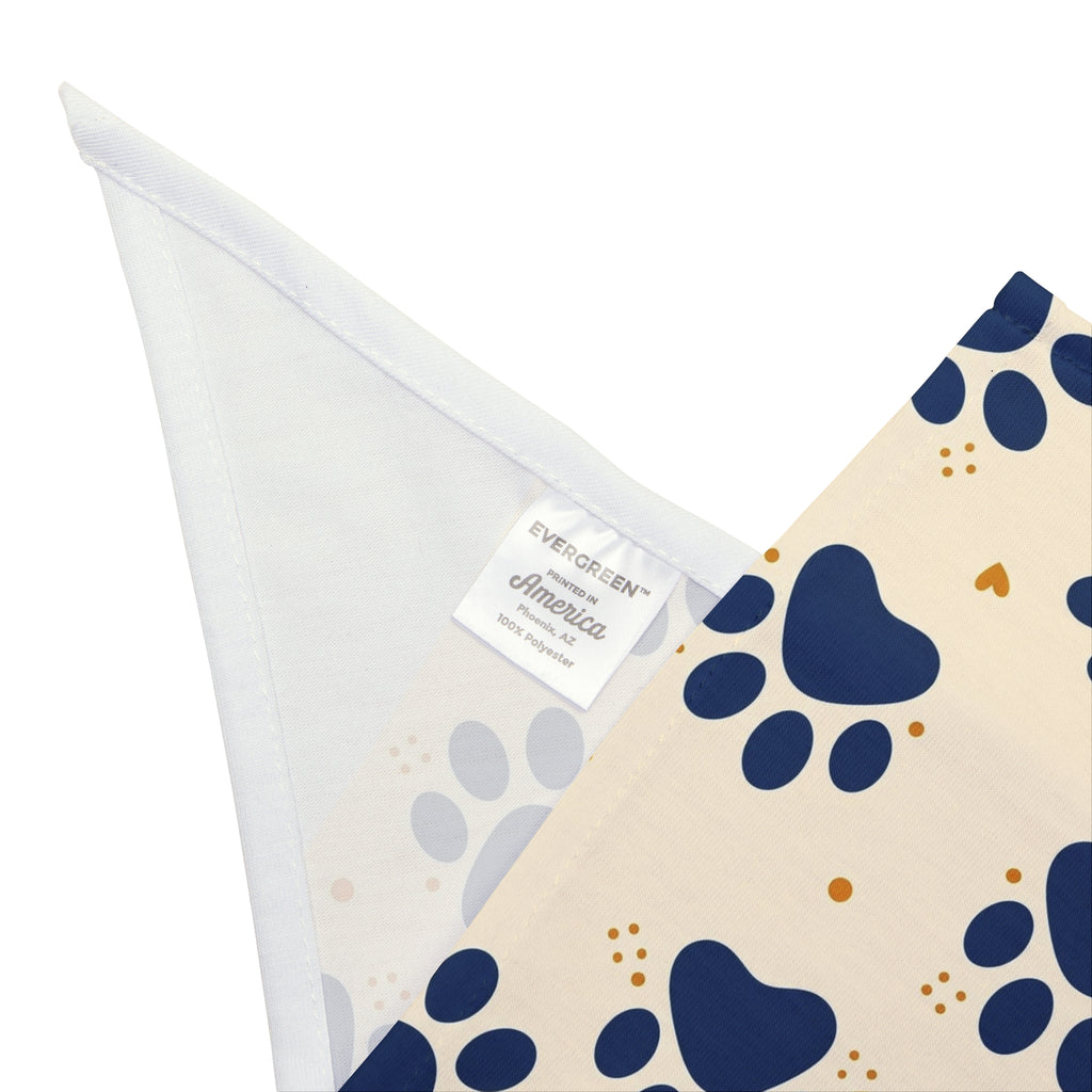 Bandana personnalisé pour chien — Motif pattes Novael