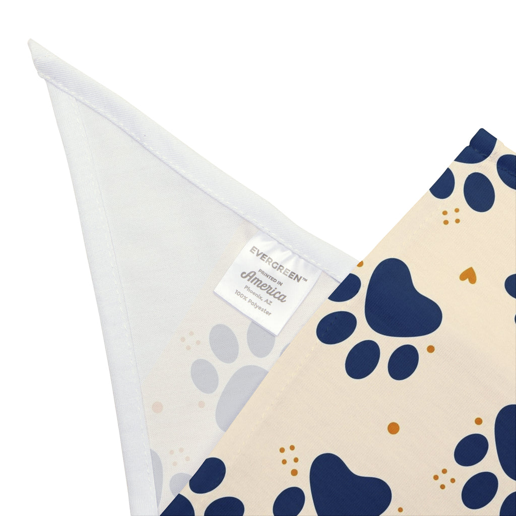 Bandana personnalisé pour chien — Motif pattes Novael