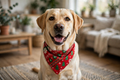 Bandana de Noël double épaisseur pour chien