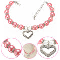 Collier de perles pour chien et chat — bijou élégant