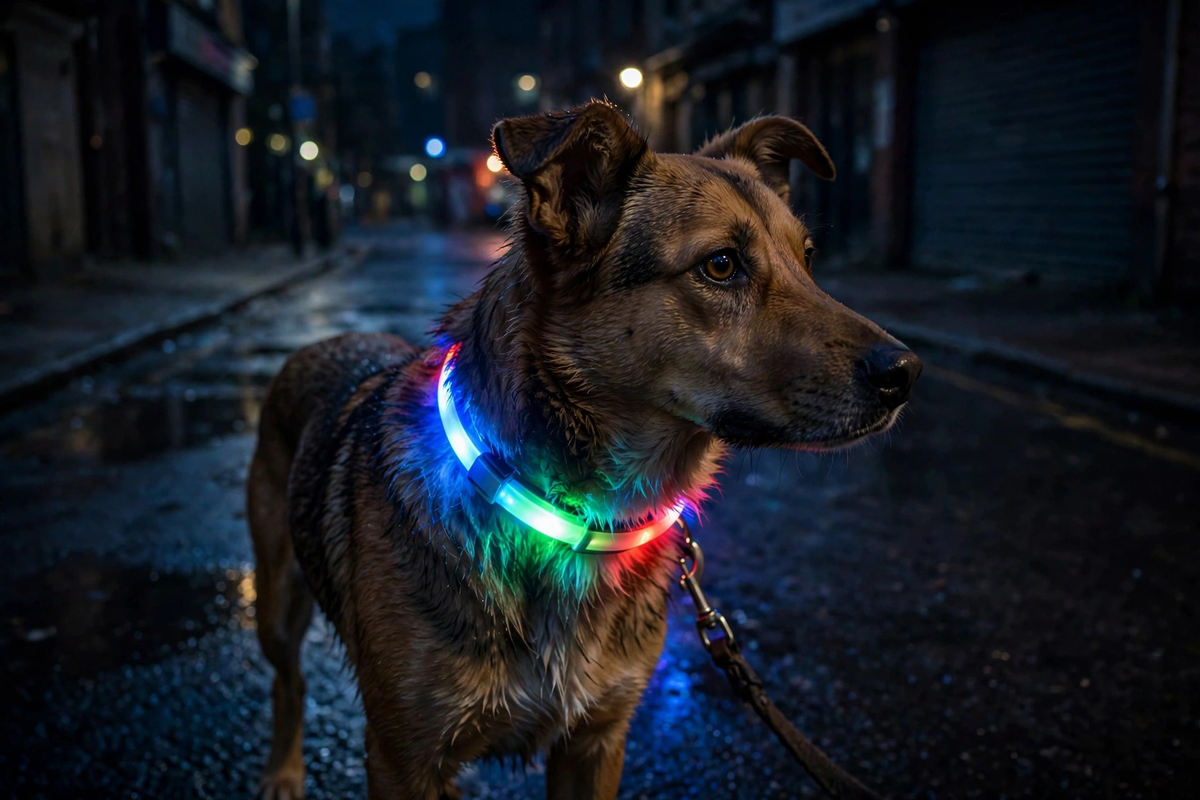Collier LED de sécurité rechargeable