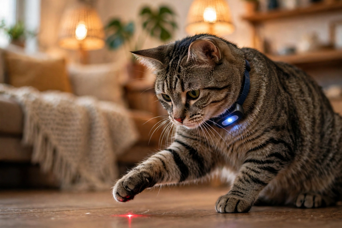 Jouet laser automatique rechargeable pour chat
